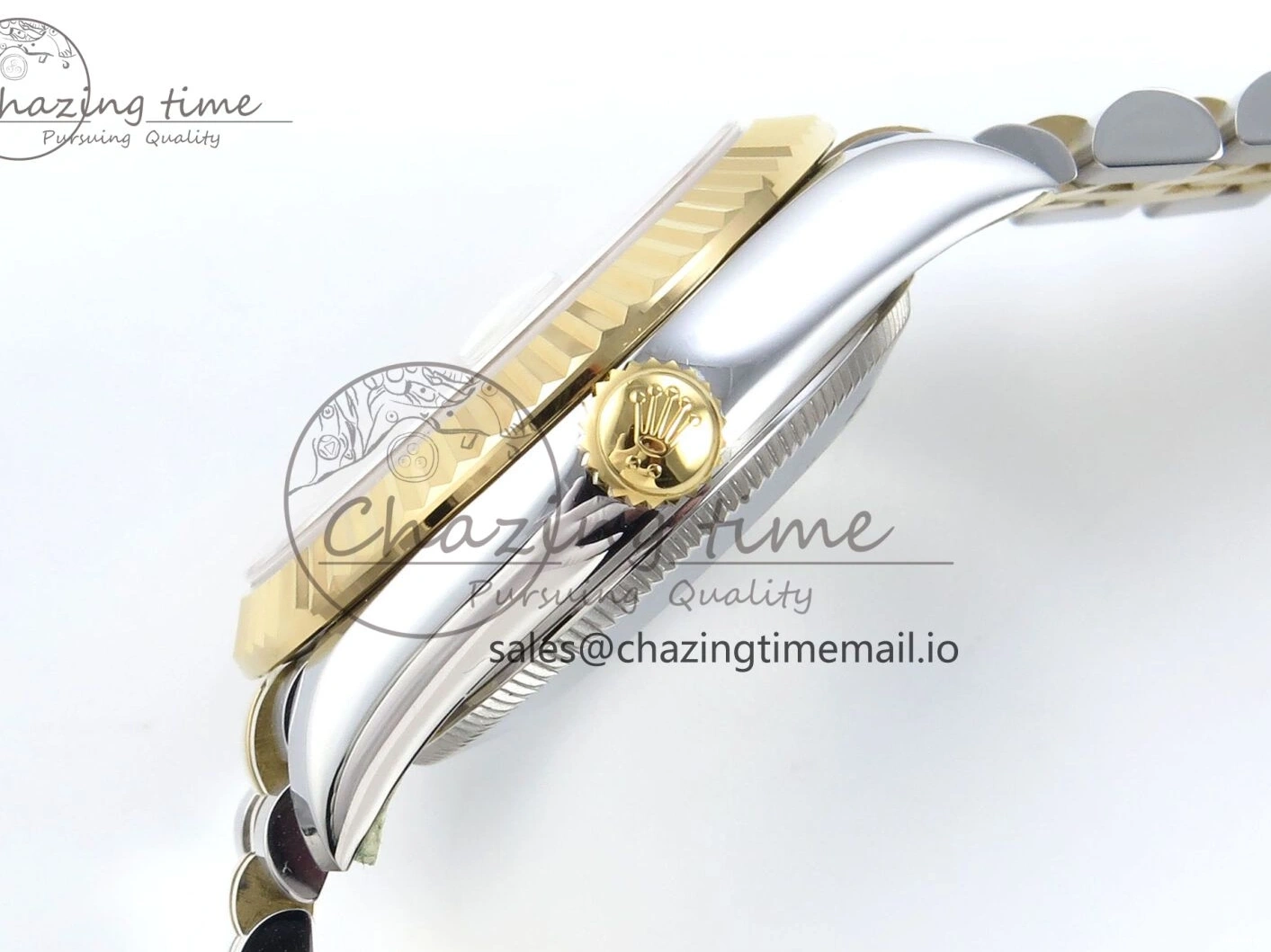 Best ETA 31 904L 278273 1:1 Edition Steel DateJust Bracelet Gray on YG 2688 SS Jubilee Diamonds Dial ARF 0206